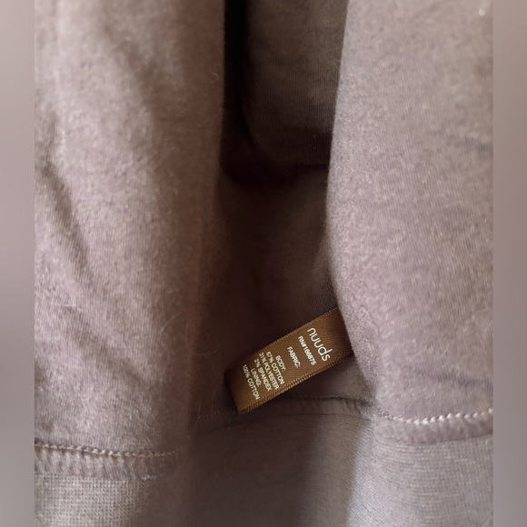 nuuds Full Zip Ribbed hoodie Chocolate Brown Size M - Picture 9 of 10